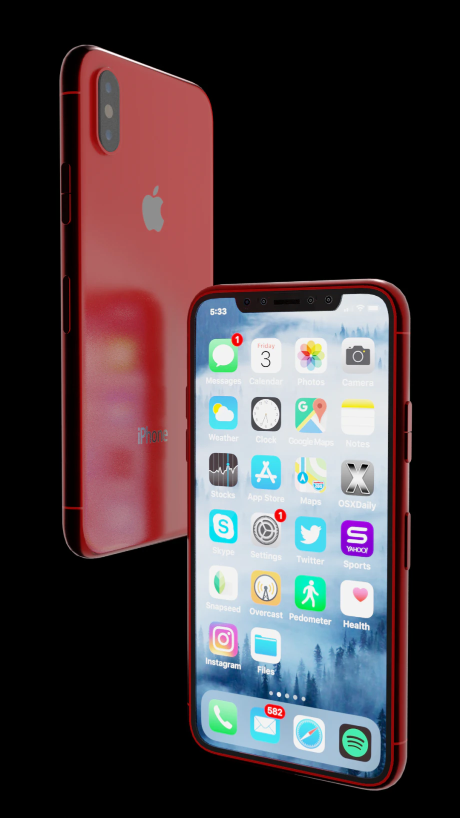 iphone 3D Model .c4d .max .obj .3ds .fbx .stl .blend 