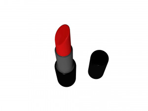 red lipstick 3D मॉडल