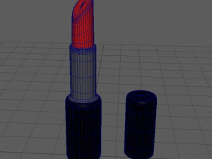 red lipstick 3D मॉडल