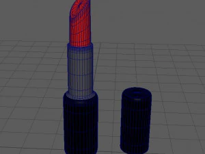 lipstik merah Model 3D