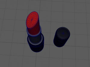 lipstik merah Model 3D