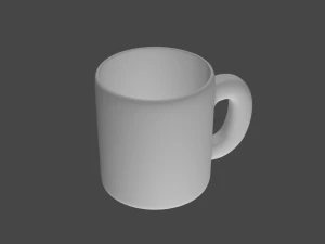 basit fincan 3D Model