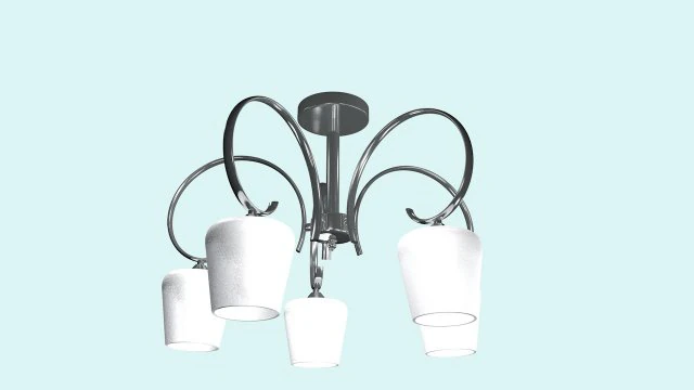 샹들리에 3D 모델 .c4d .max .obj .3ds .fbx .stl .blend