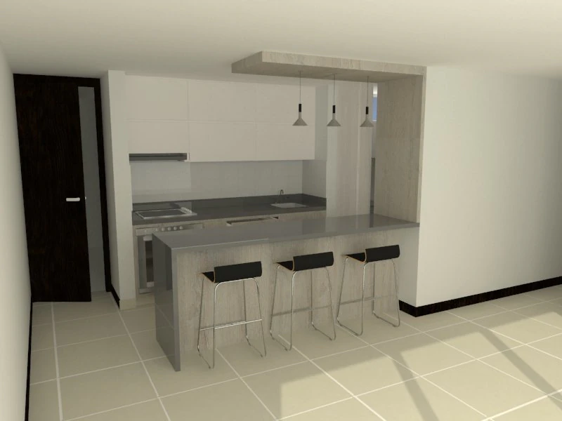 modern kitchen 3D Model .c4d .max .obj .3ds .fbx .stl .blend 