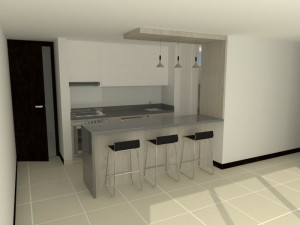 modern kitchen 3D 모델
