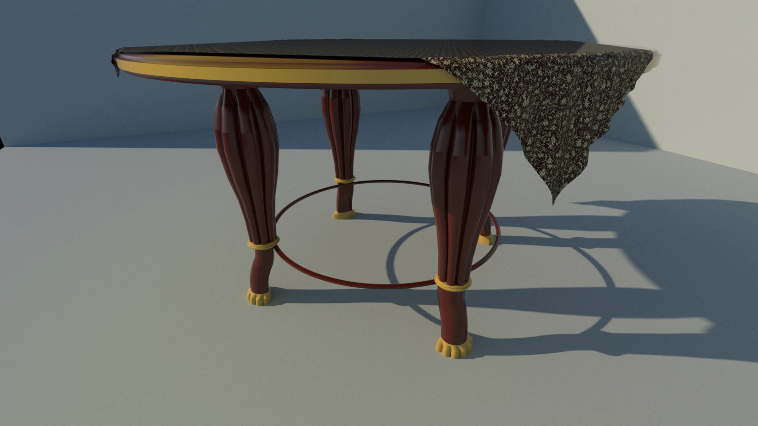 dining table 3D Model .c4d .max .obj .3ds .fbx .stl .blend 