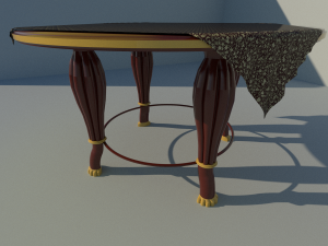 dining table Modello 3D