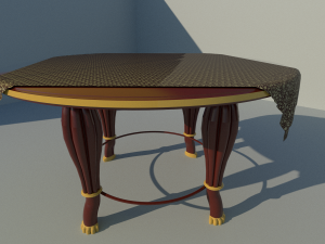 dining table Modello 3D