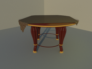 dining table Modello 3D