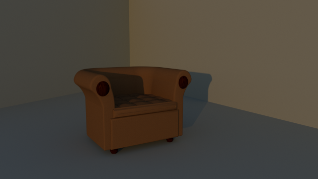armchair Model 3D .c4d .max .obj .3ds .fbx .stl .blend 