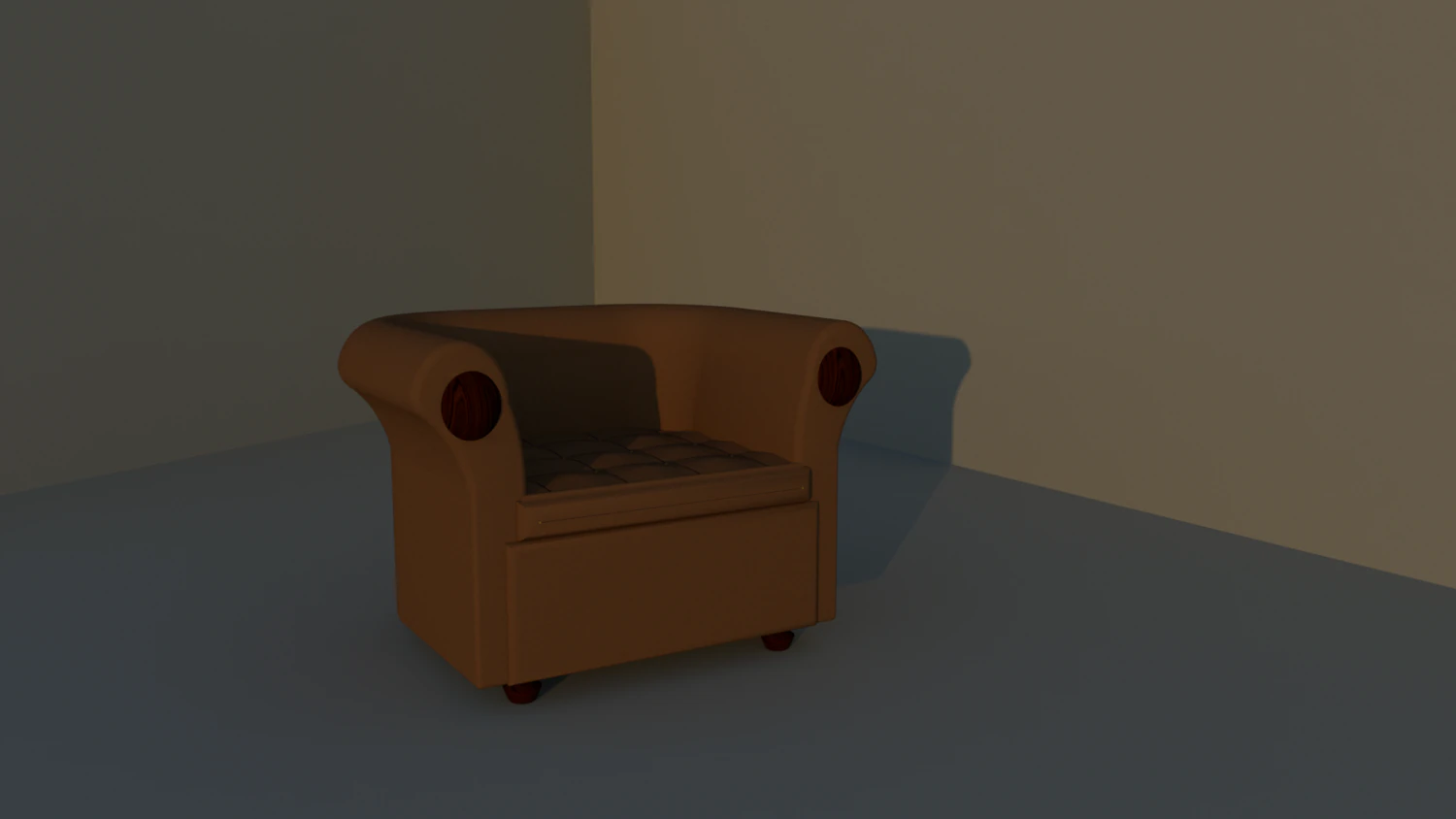 armchair 3D Model .c4d .max .obj .3ds .fbx .stl .blend