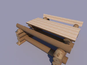 country table 3D Model