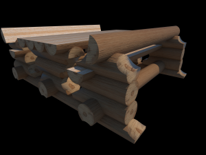 country table Model 3D