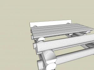 country table 3D Model