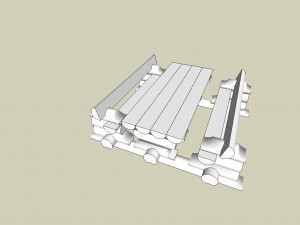 country table Model 3D