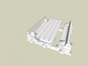 country table 3D Model