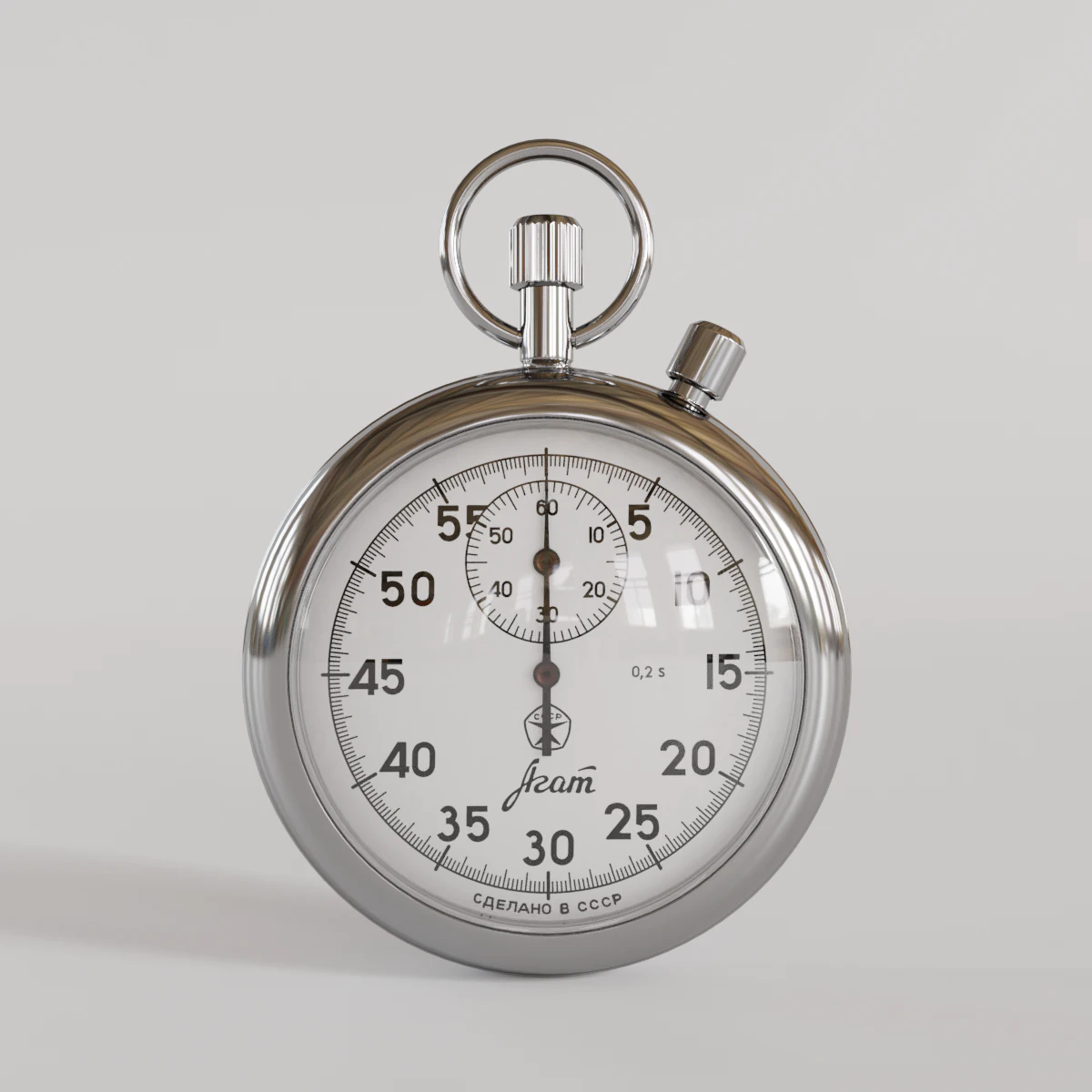 stopwatch 3D Model .c4d .max .obj .3ds .fbx .stl .blend 