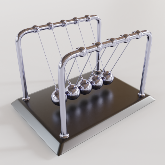 world's largest newtons cradle