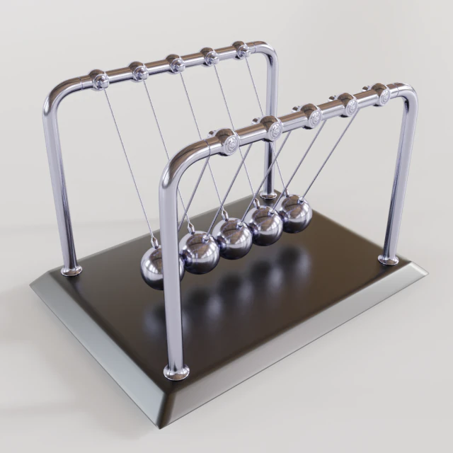 kołyska Newtona Model 3D .c4d .max .obj .3ds .fbx .stl .blend 