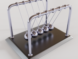 newtons cradle 3D Model
