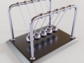 Newtons cradle 3D Model