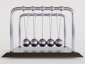 newtons cradle 3D Model