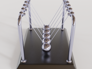 newtons cradle 3D Model