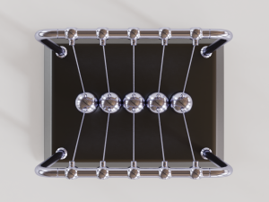 newtons cradle 3D Model