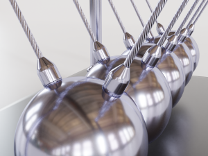 newtons cradle 3D Model