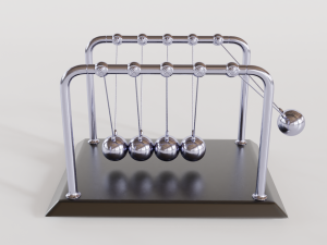 newtons cradle 3D Model