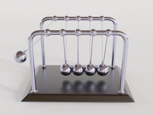 newtons cradle 3D Model