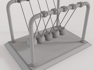 newtons cradle 3D Model