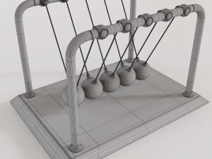 newtons cradle 3D Model
