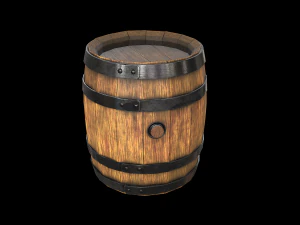 wooden barrel 3D Model