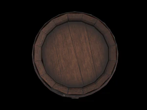 wooden barrel 3D Model