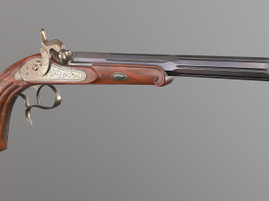 le page pistol 3D 模型