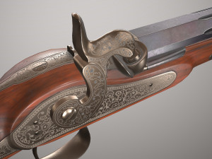 le page pistol 3D 模型