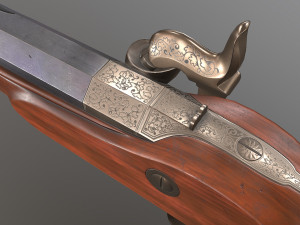 le page pistol 3D 模型