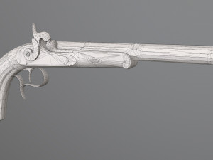 le page pistol 3D 模型