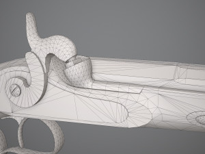 le page pistol 3D 模型