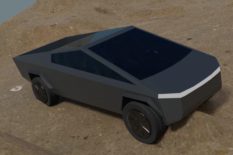 tesla cyber truck 3D Model .c4d .max .obj .3ds .fbx .stl .blend 