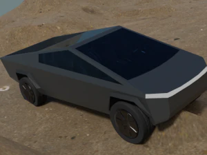 truk siber tesla Model 3D