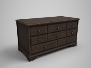 dresser old 3d 3D Model