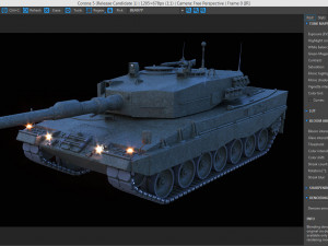 leopard tank Model 3D