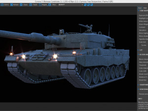 leopard tank Modelo 3D