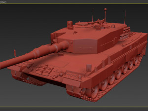leopard tank Modelo 3D