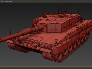 leopard tank Modelo 3D
