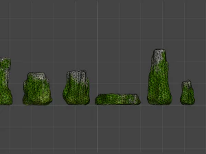 Rock Set 05 - Forest 3D Model
