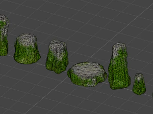 Rock Set 05 - Forest 3D Model