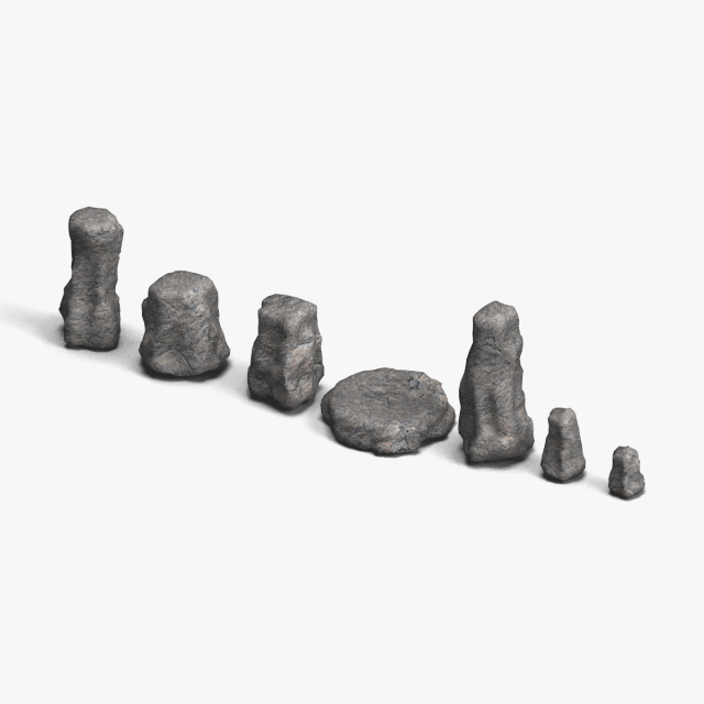Rock Set 05 - Base Modèle 3D .c4d .max .obj .3ds .fbx .stl .blend 
